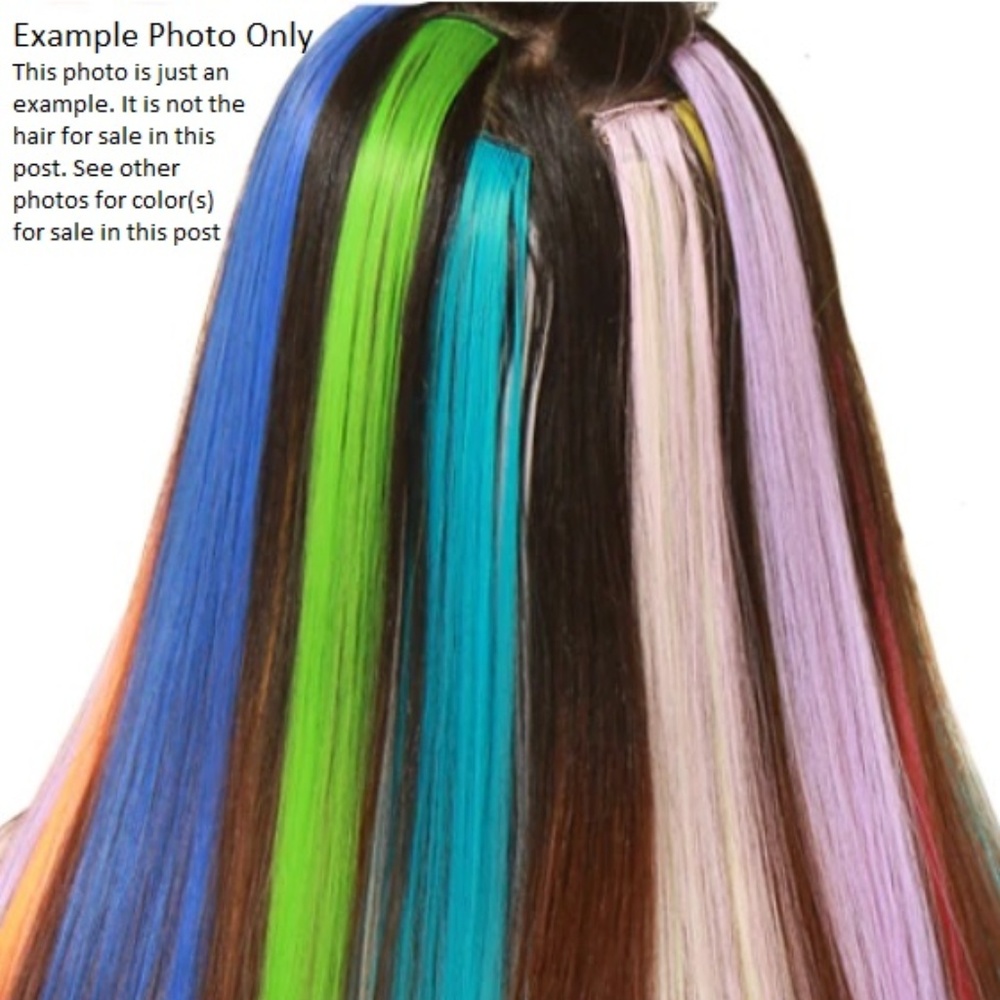 Light Blue 4 Hair Extensions - Picture 5 of 8